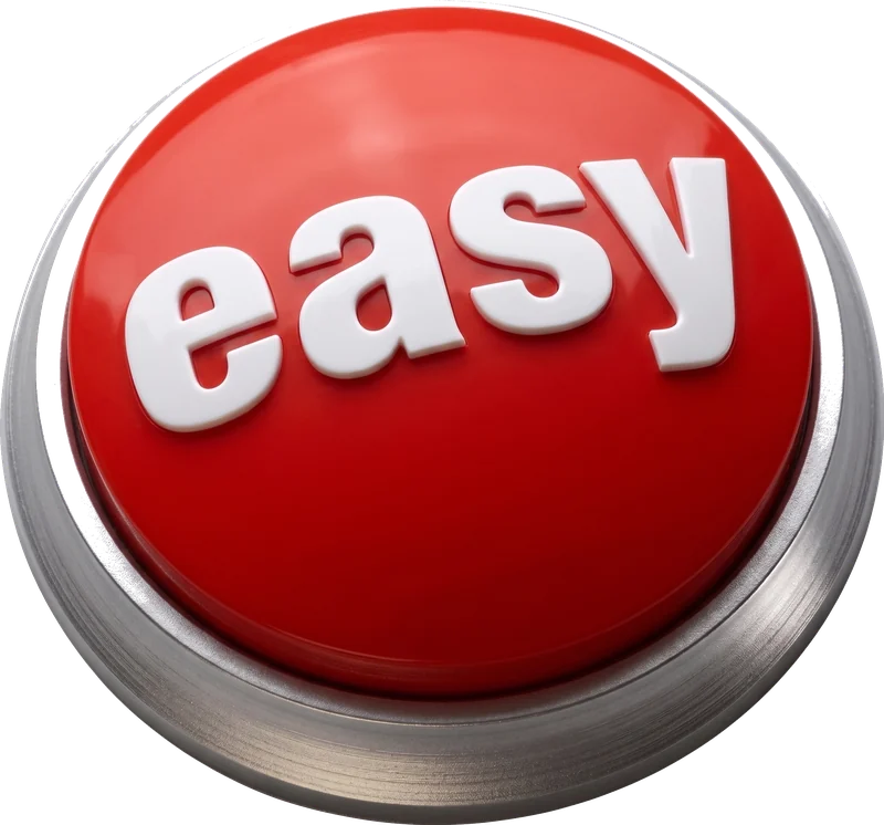 A big red easy button